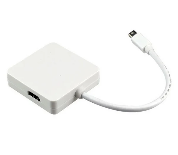 500 шт. 3 в 1 Mini Display port DP кабели к DVI HDMI кабелю адаптер Port для Macbook Air Surface Pro PC|Кабели VGA| |