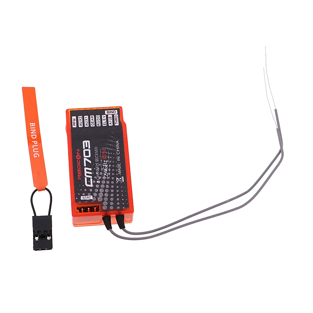 

REDCON CM703 2.4G DSM2/DSMX Compatible 7-Channel Receiver RX (Feather Light)