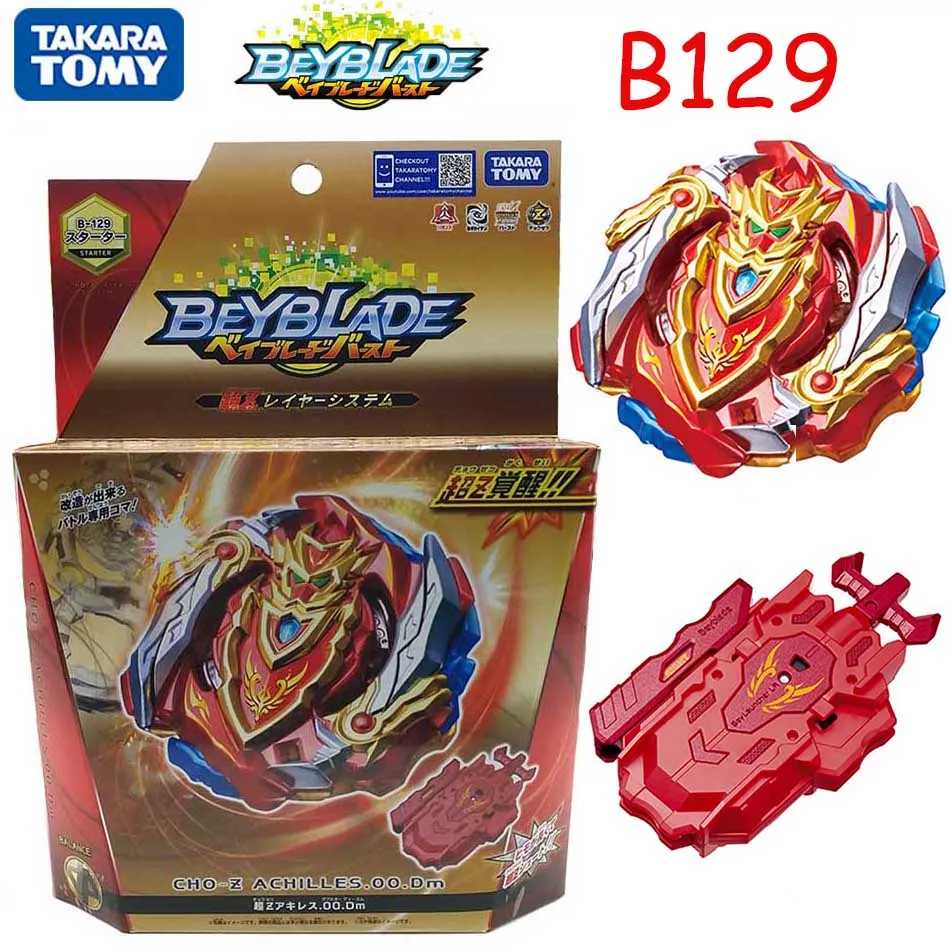Оригинальный Takara Tomy Beyblade Burst B 129 взрывоопасных гироскоп супер Z Warrior ахиллова
