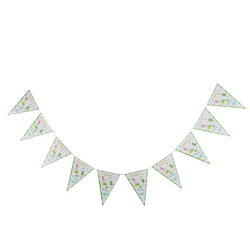 10 шт./лот вечерние баннеры с изображением динозавра для детской вечеринки на день