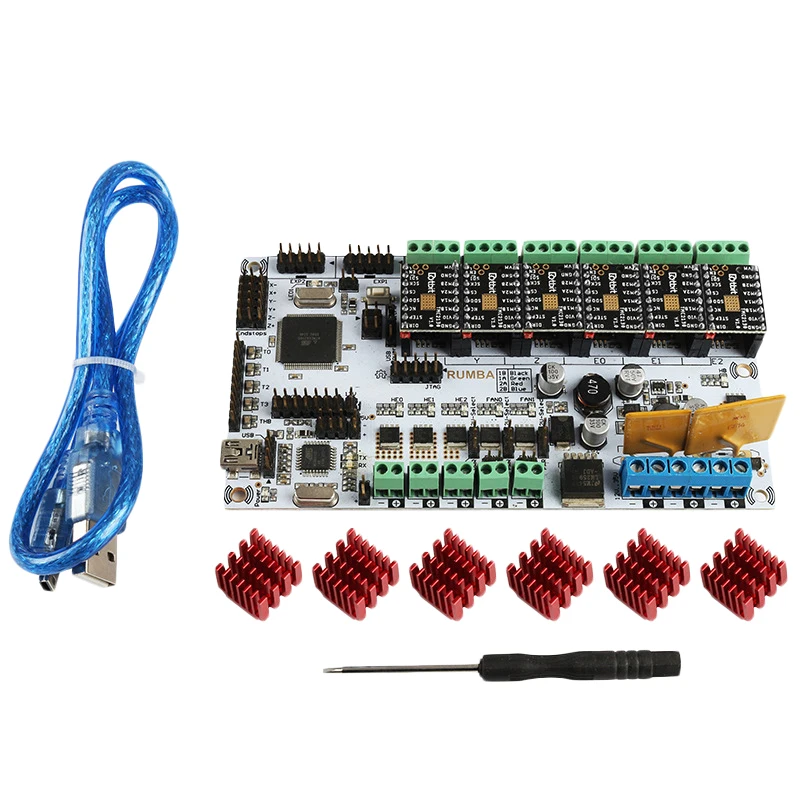 Аксессуары для 3D принтера материнская плата Rumba + Tmc2130V1.0X6 прошивка Marlin