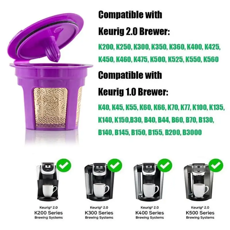 Высокое качество ICafilas Keurig K Cup Keurig2.0 для многоразового использования кофе капсула