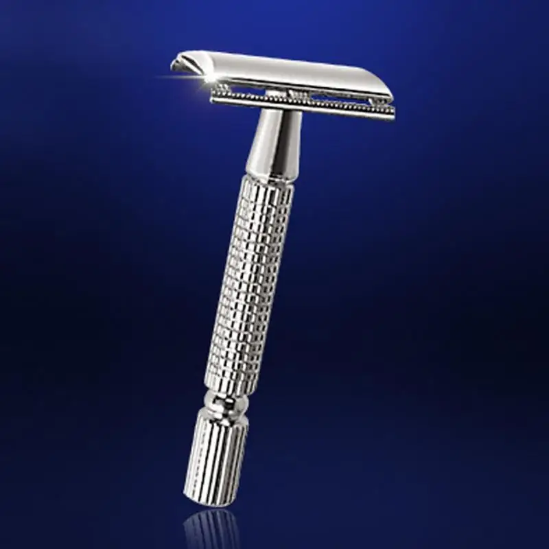 Высококачественная Мужская безопасная Классическая винтажная хромированная