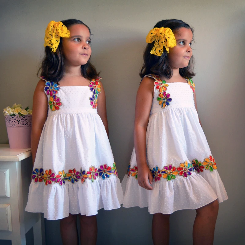 Sweet Flower Girl Princess Dress Baby Kid Party Wedding Bridesmaid Bow Knot Laciness Tutu White 1-6T | Детская одежда и обувь