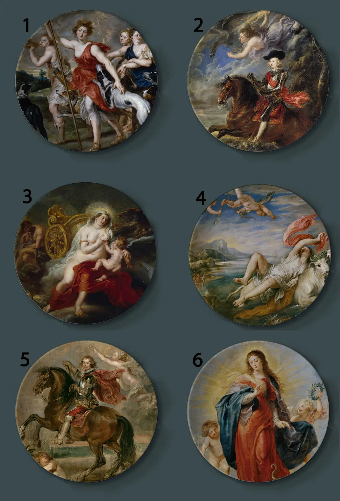 Декоративные тарелки Питер пол Rubens керамическая домашняя художественная