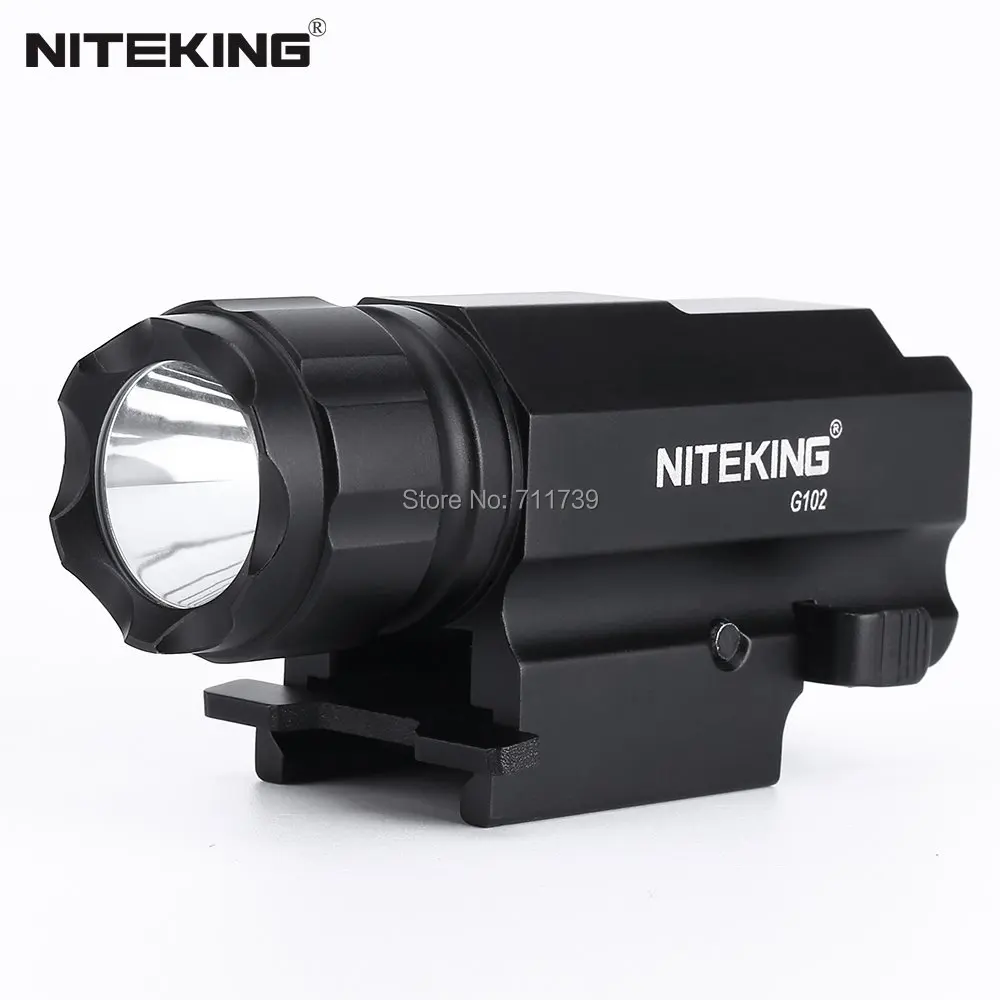NITEKING G102 светодиодный тактический пистолет фонарик 1600LM CREE XP G R5 2 режима