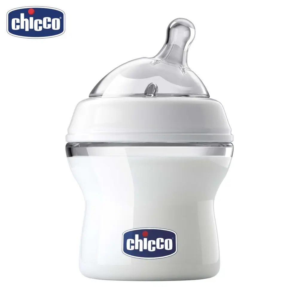 Бутылочка Chicco Natural Feeling 0 мес.+ сил. соска с наклоном и флексорами норм. поток 150 мл |