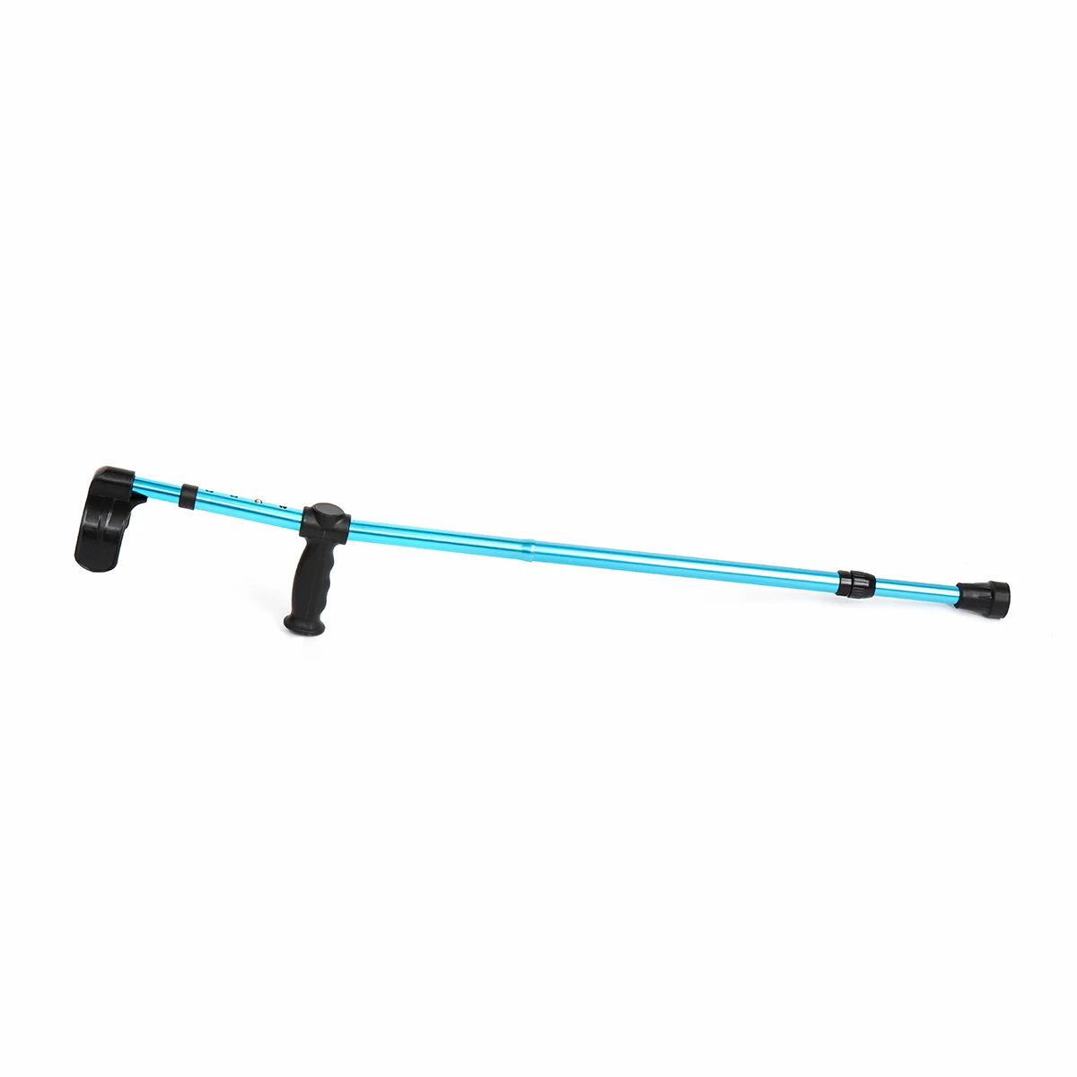 

1Pcs / 2Pcs Adjustable Forearm Elbow Underarm Crutches Telescopic Blue Folding Walking Sticks Aluminum Trekking Hiking Poles