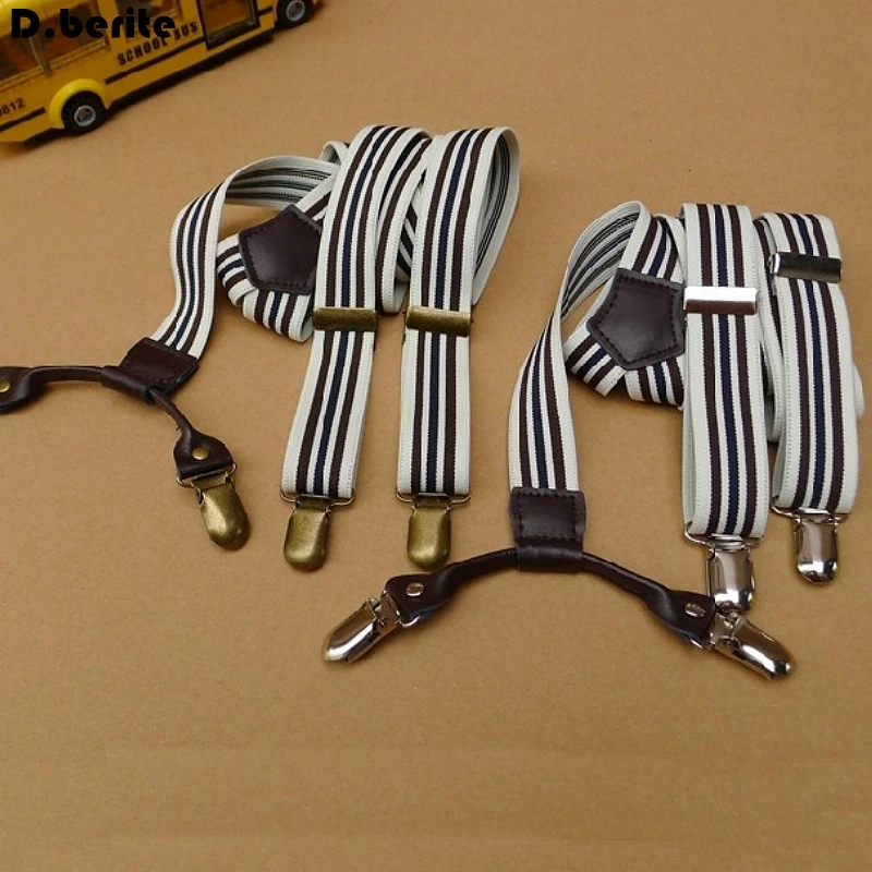 

Fashion Mens Striped Braces Unisex Adjustable Clip-on Suspenders Clips Braces Adult Belt Strap For Wedding Party BDXJ2525