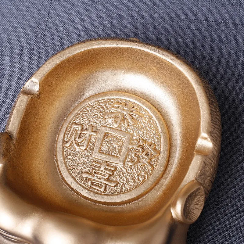 Смола свинья украшения китайская портативная пепельница креативная гостиная