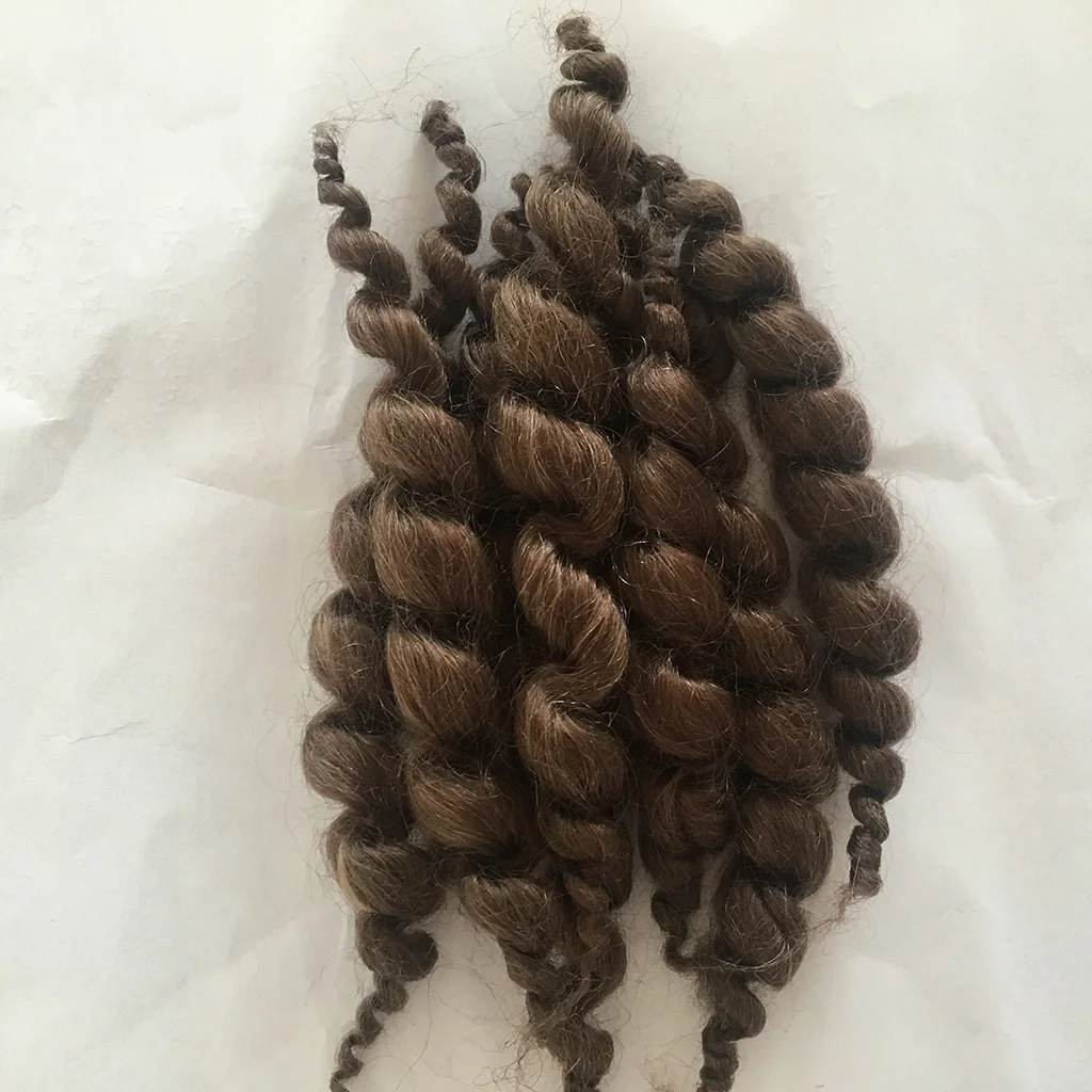 8 Stripes Pure Curly Mohair Hair Wig for Reborn Doll Baby Supplies DIY | Игрушки и хобби
