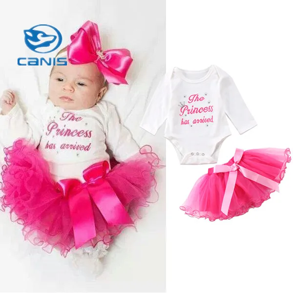 Милый комплект одежды для новорожденных и девочек CANIS платье пачка с длинными