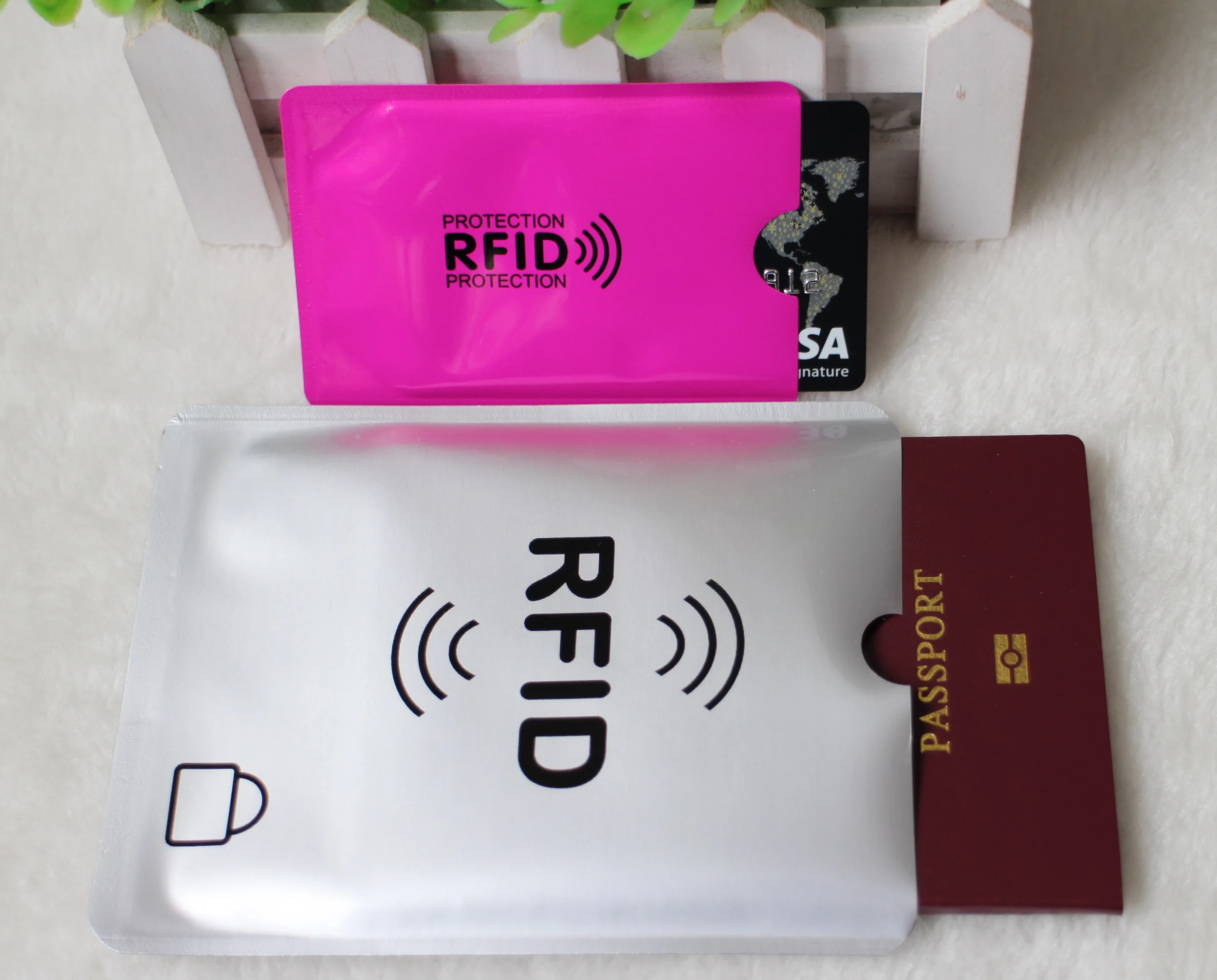 12 шт защита от кражи RFID Кредитная карта ярко-розовый желтый зеленый синий