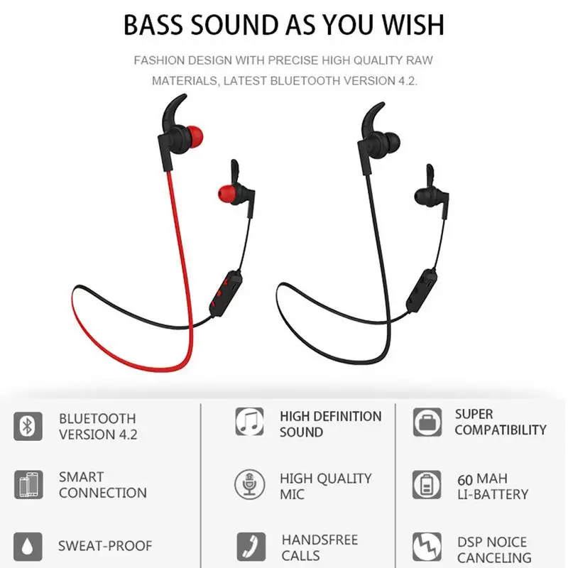 Langsdom Bluetooth гарнитура BS85 наушники-вкладыши для бега наушники беспроводная