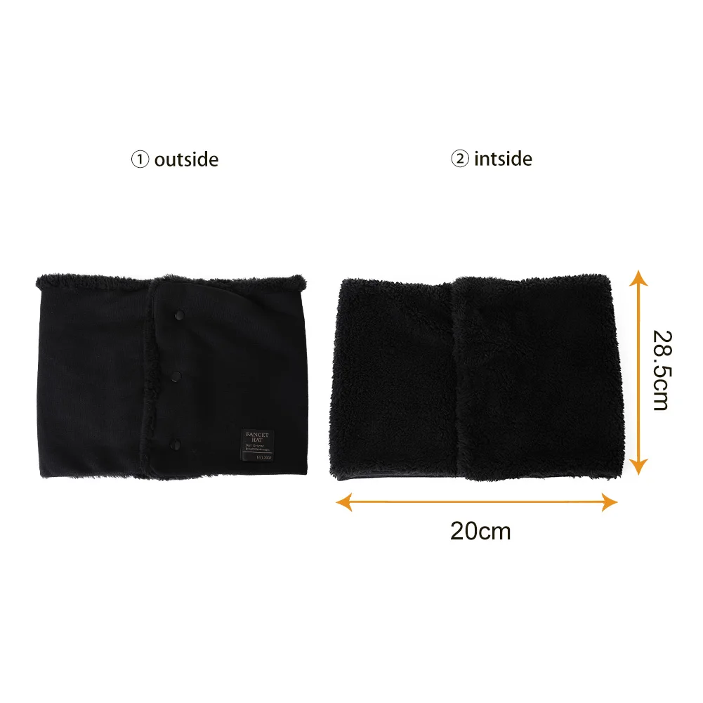 FANCET Winter Cotton Soft Ring Scarf Solid For Women Viscose 3 Styles Neck Protection Face Mask Warm Fleece Thick Fashion 99718 |