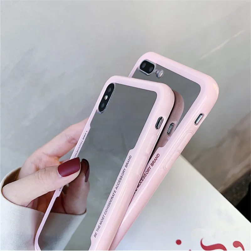 Роскошные зеркальные чехлы для телефонов iPhone 6 6S 7 8 Plus X 11 XR XS Max чехол из ТПУ Huawei P30