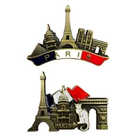 french paris refrigerator metal 3d souvenir fridge magnet handmade craft tourist travel city collection letter refrigerator stic