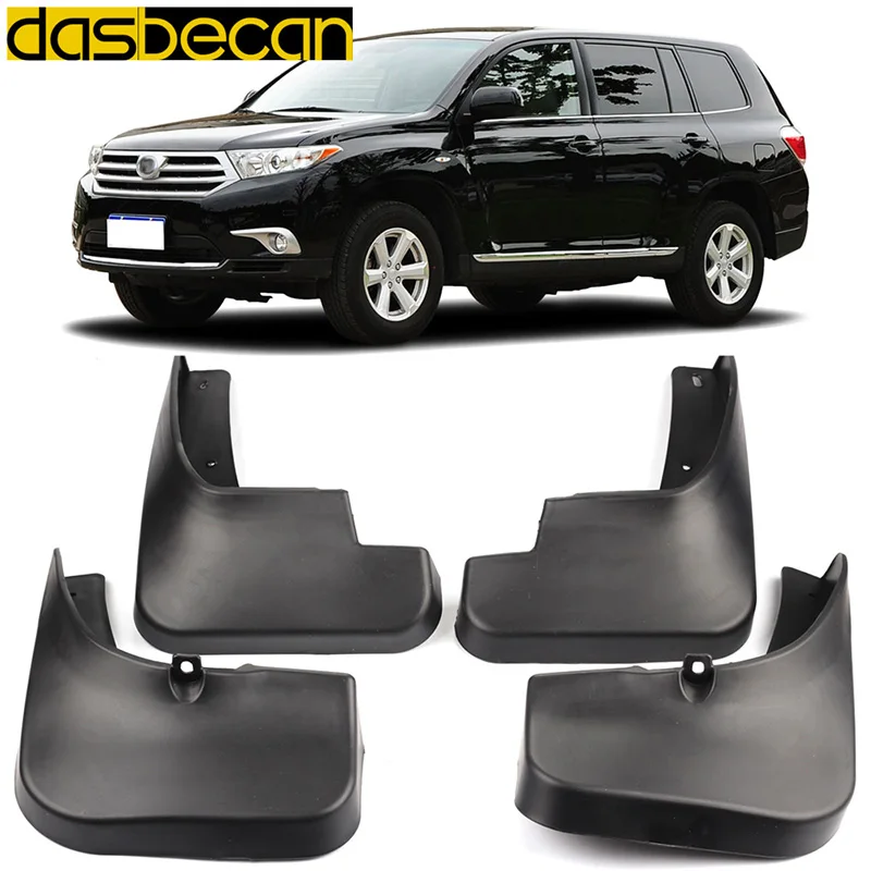 

Dasbecan Car Mudguards Highlander 2012-2013 For Toyota Car Fender Accessories Splash Guard Paneling 2012 2013