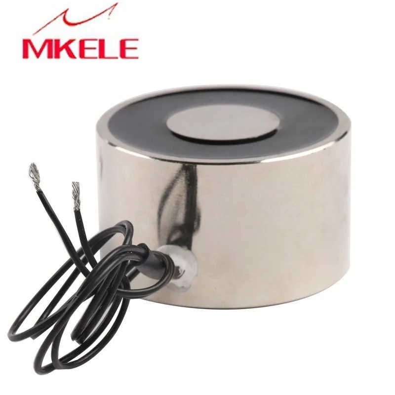 

New 24V DC Electric Lifting Magnet Holding Electromagnet Lift 11W 60Kg Solenoid ELE-50/30 Magnetic Materials Imanes De Neodimio