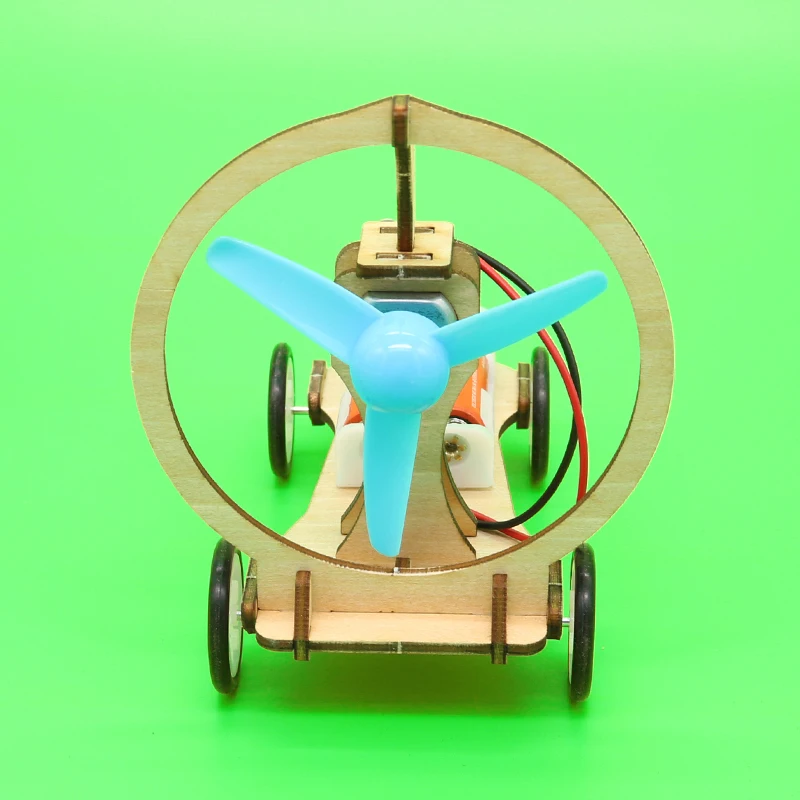 DIY физическая наука эксперименты игрушка набор ветер мощность автомобиль модель