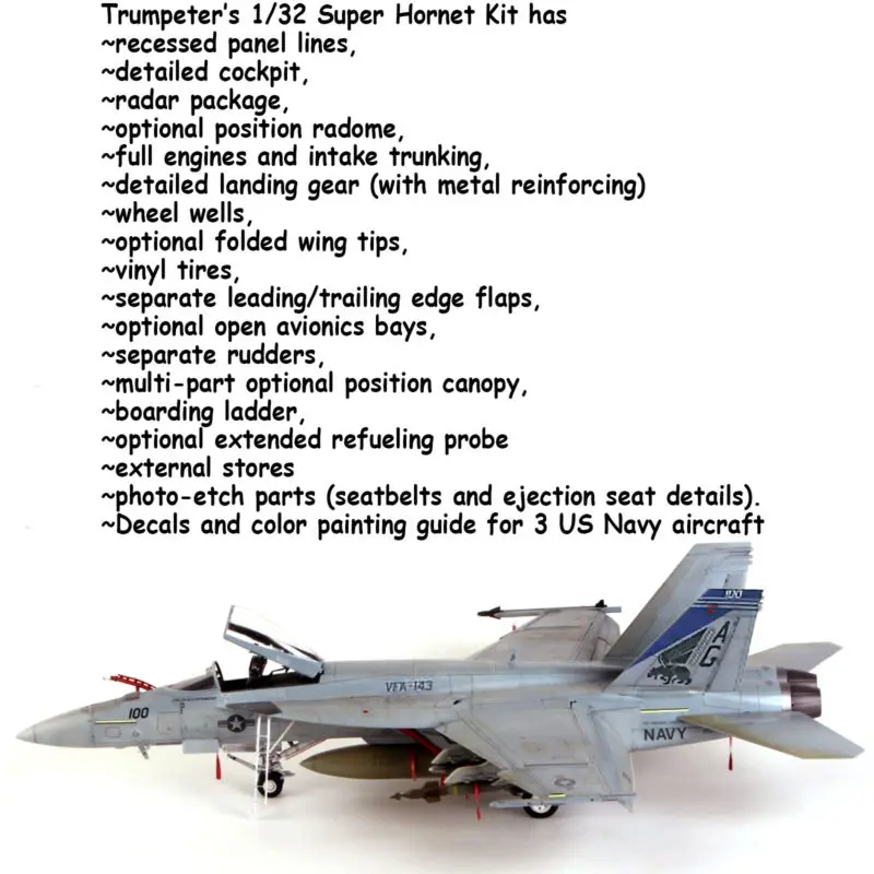 Модель самолета Trumpeter 03204 модель стрельбы суперзвезда 1/32|Наборы для сборки