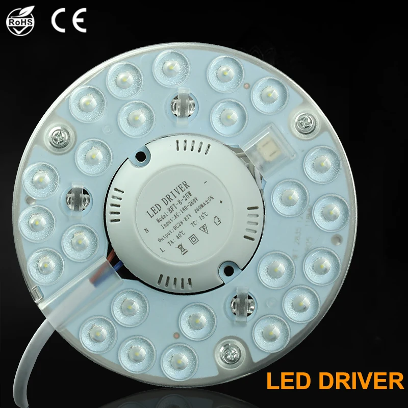 12 Вт 18 24 Круглый PCB панель светодиодной лампы LED круговой люминесцентная лампа