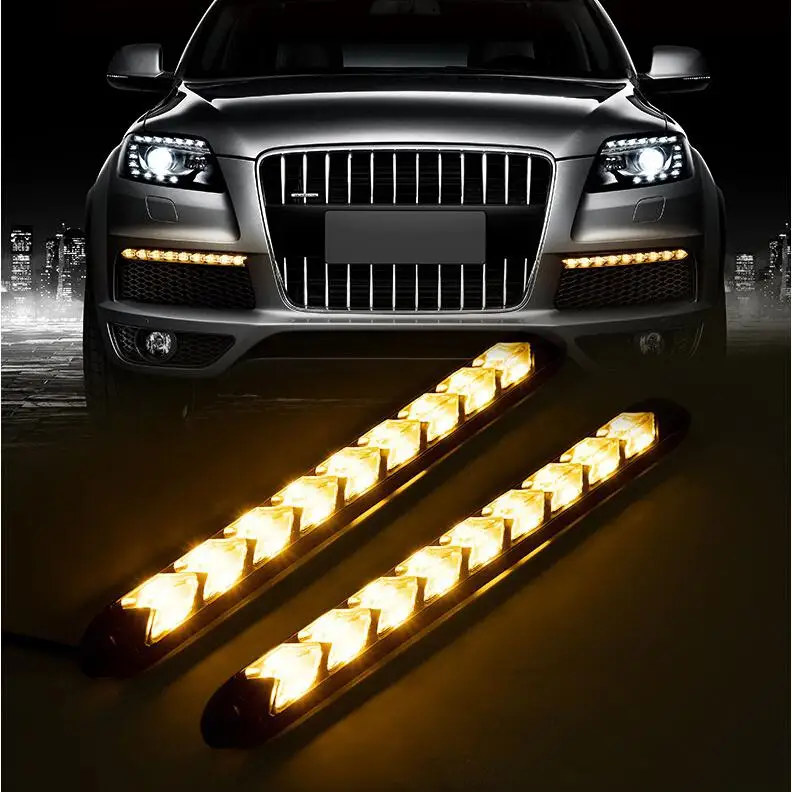 Litake 2 шт. автомобильный гибкий DRL переключатель светодиодный ленточный
