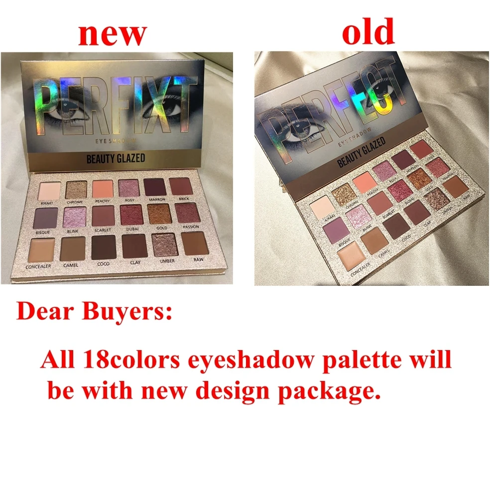 Beauty Glazed тени для век 18 цветов нюдовые пигменты макияжа водостойкие мерцающие