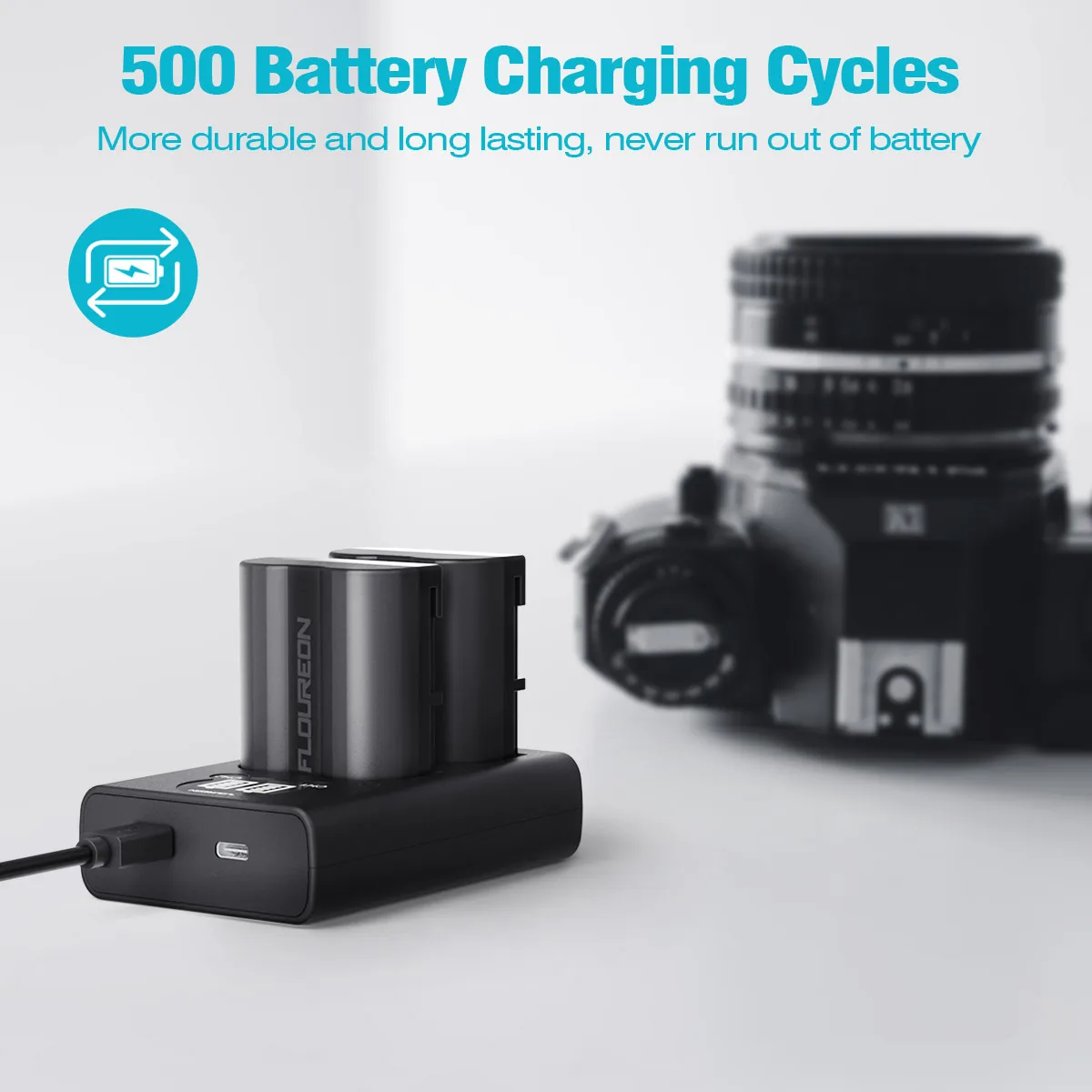 Floureon ENEL15 7 4 V 2100 мА/ч Камера батареи Зарядное устройство набор для Nikon D7000 D7100 D7200 D7500