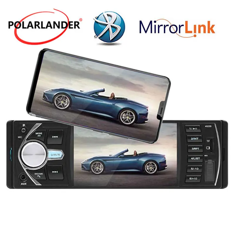 Автомагнитола 4 1 дюйма Автомобильный Радио Поддержка DVR/AUX вход USB TF рулевое