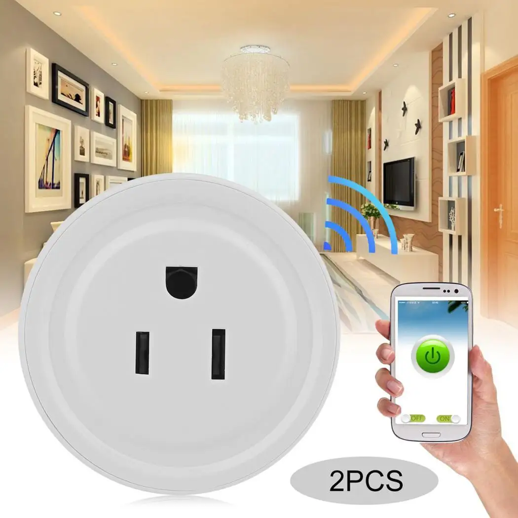 2 шт. WiFi беспроводной умный таймер дистанционного управления Мини Wifi розетка с