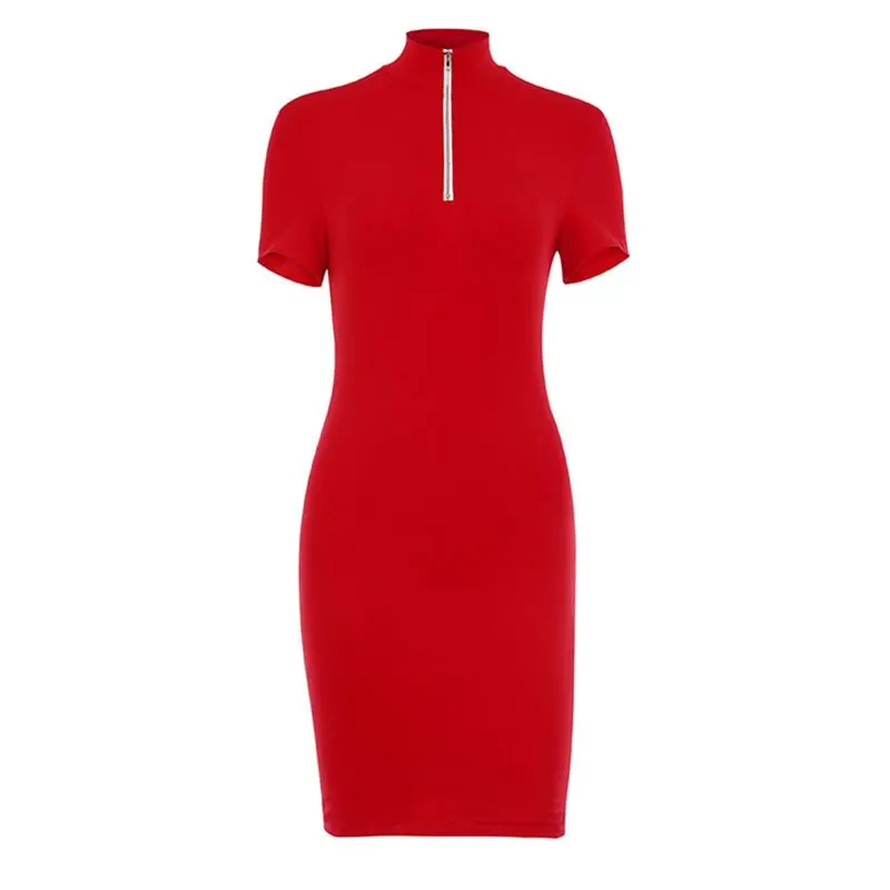 Лето 2019 для женщин облегающее платье на молнии серый Готический стильный мини