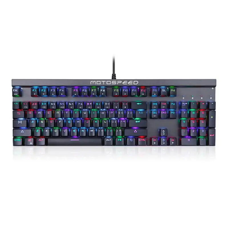 Motospeed CK103 игровая механическая клавиатура Проводная RGB с подсветкой