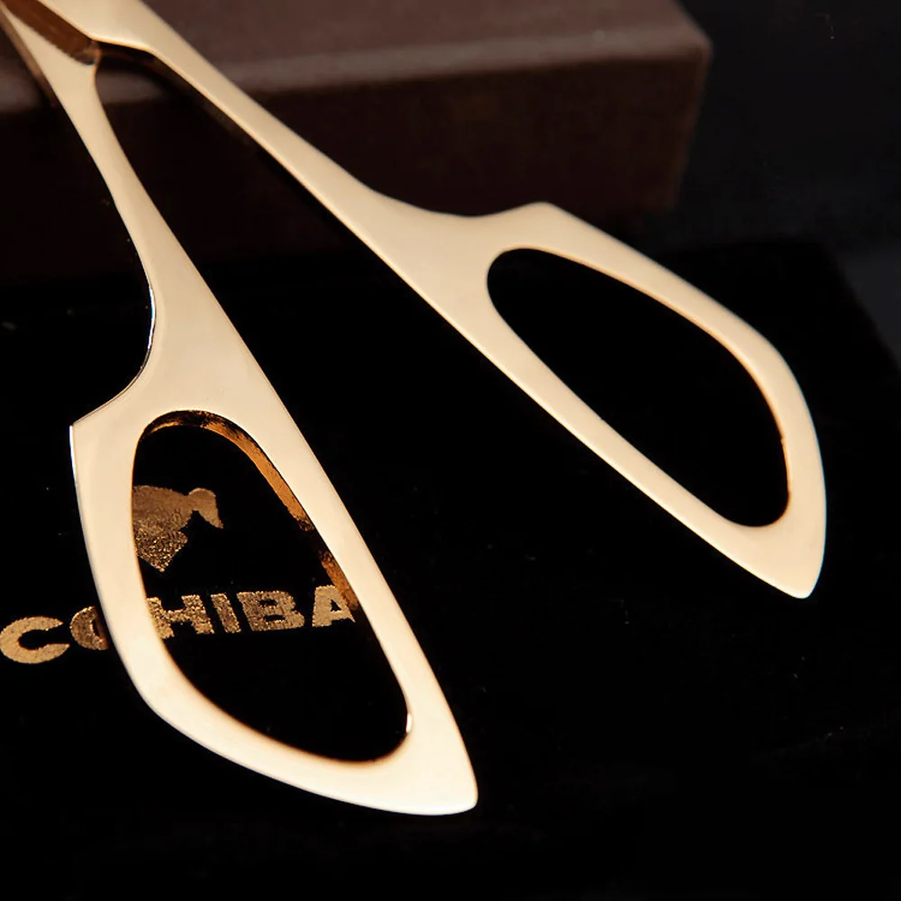 Двойные лезвия COHIBA искусственные ножницы из нержавеющей стали карманный гаджет