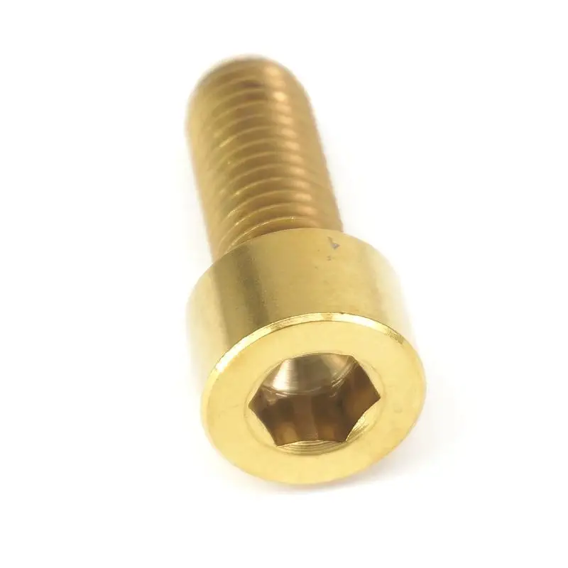M10x25mm Pitch 1.5mm Column Head Golden GR5 Titanium Bolts For Motorcycle | Обустройство дома