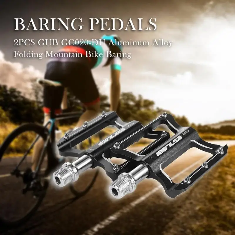 2 шт алюминиевые велосипедные педали для MTB Нескользящие велосипедные педали с плоской платформой противоскользящие велосипедные педали для езды на велосипеде
