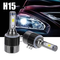 2pcs car h15 headlight led headligh 2600lm 6000k 12v wireless car headlight lamp conversion driving light for audi for bmw