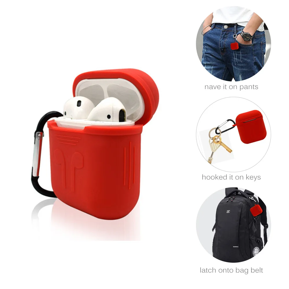 Мягкий силиконовый чехол для Airpods Air Pods противоударный защитный наушников