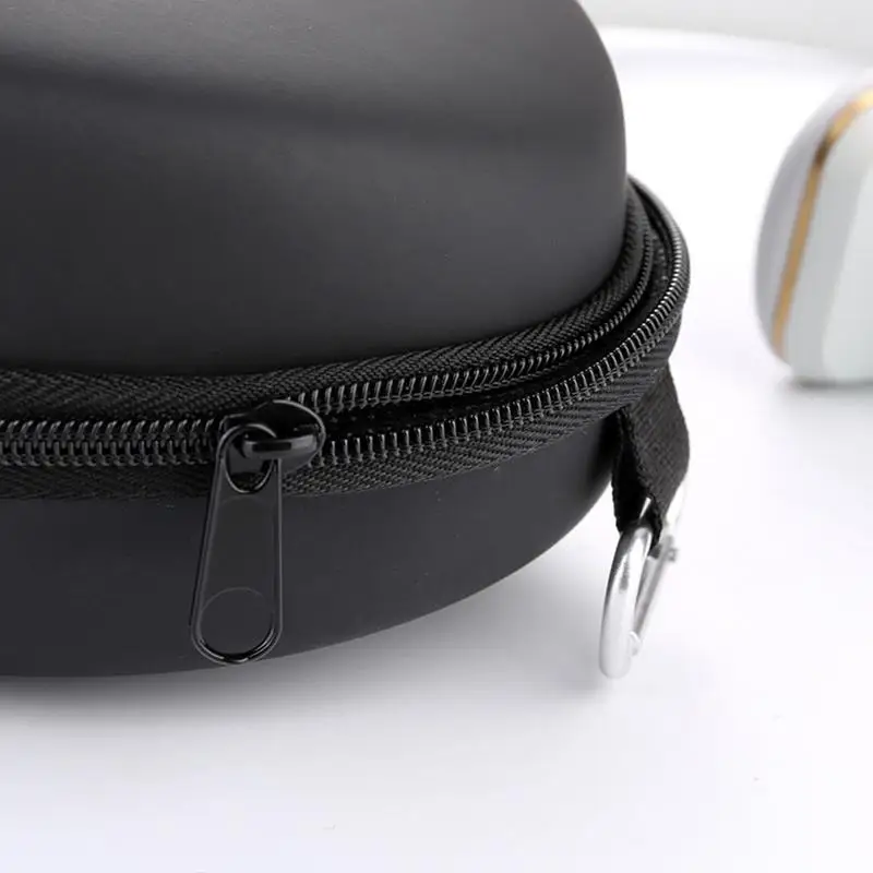 Портативный из PU искусственной кожи на молнии сумка для хранения наушников Bluetooth