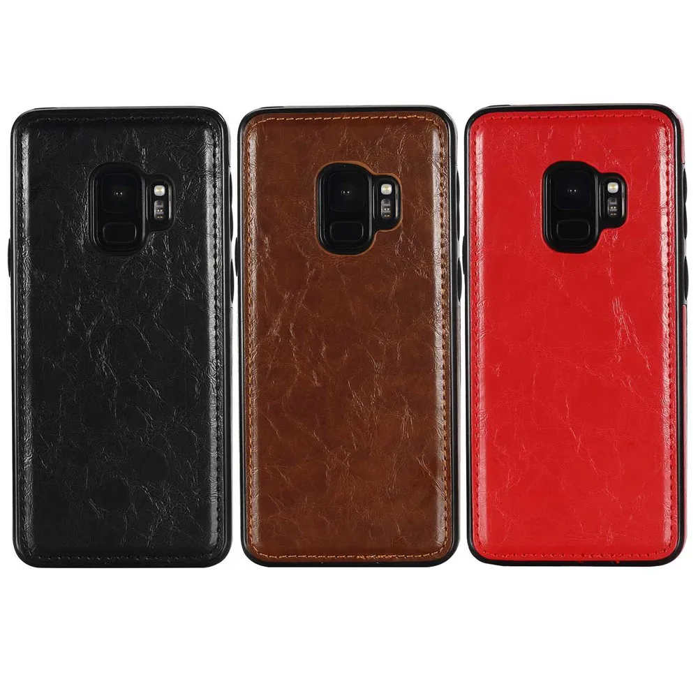 KISSCASE Магнитный поглощающий кожаный чехол для samsung Galaxy S9 S8 Plus S7 Ретро Чехол из