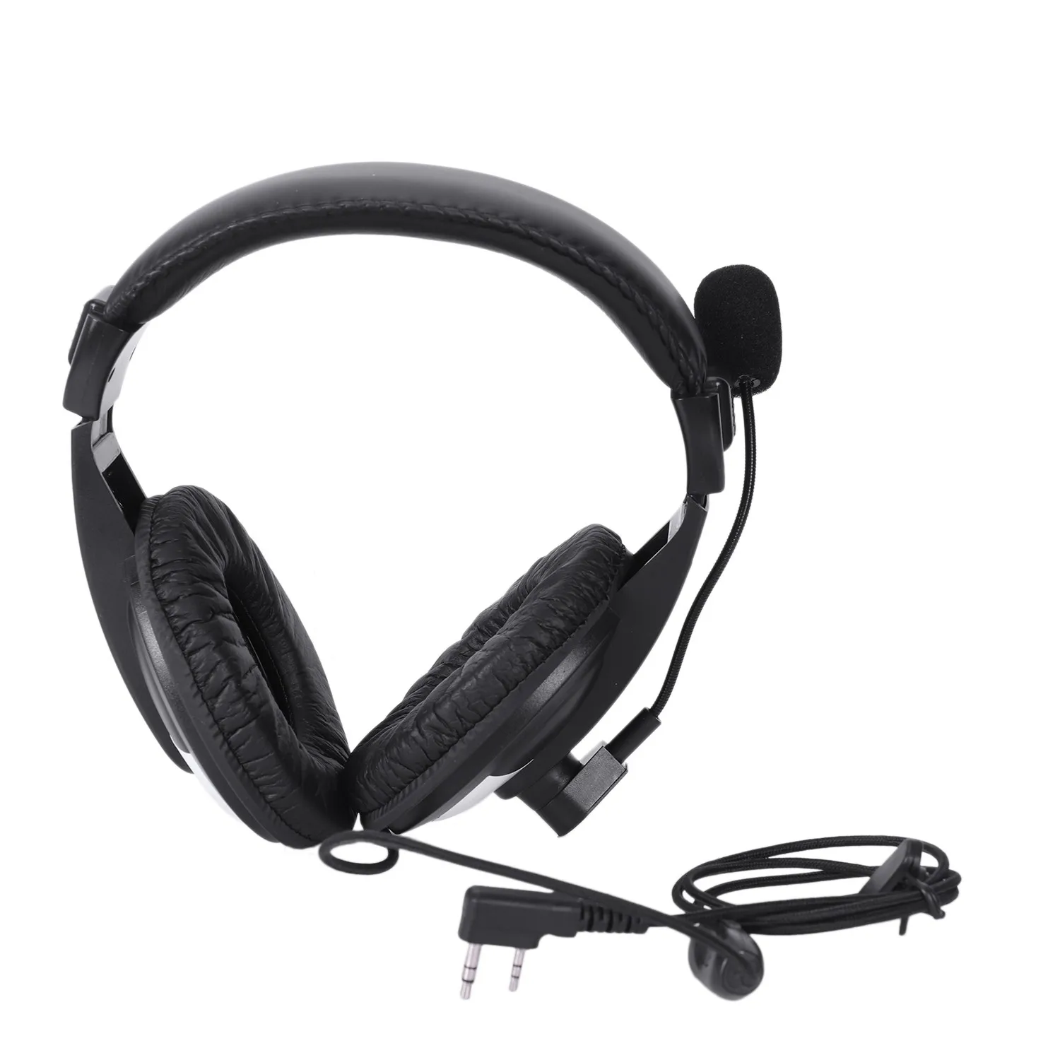 IG сверхмощный двухнаушник гарнитура Бум микрофон для Kenwood Puxing Wouxun Baofeng
