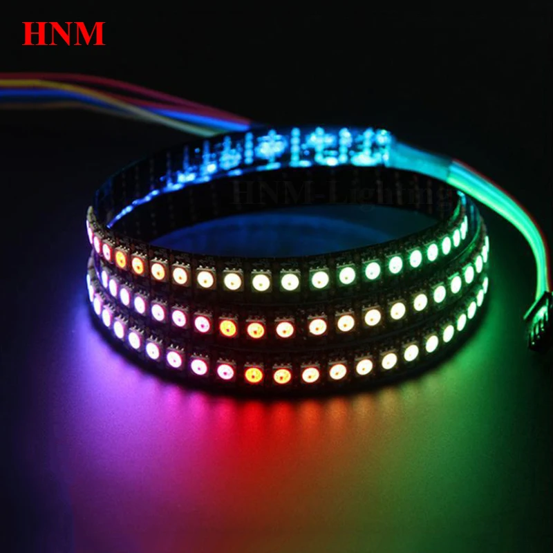 2 м 144 светодиодный s/M WS2815 полосы 12V 5050 SMD RGB пикселей Неон гибкие светодиодные ленты