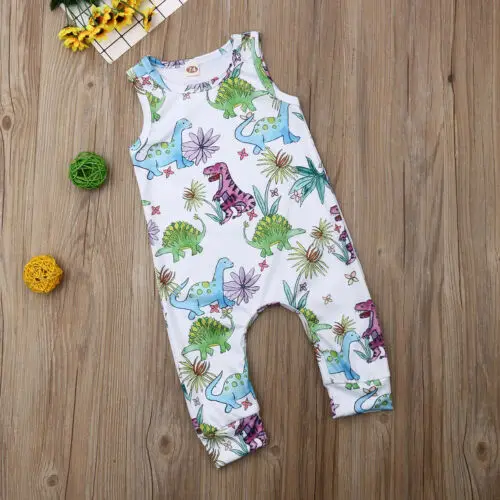 Newborn Baby Kids Boys Girls Infant Romper Cotton Outfit Set Siamese Trousers Colorful Sleeveless Waistcoat kids Clothes |