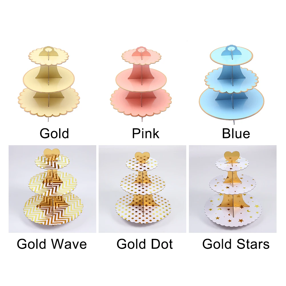 Подставка для тортов на день рождения одноразовые украшения складной десертный