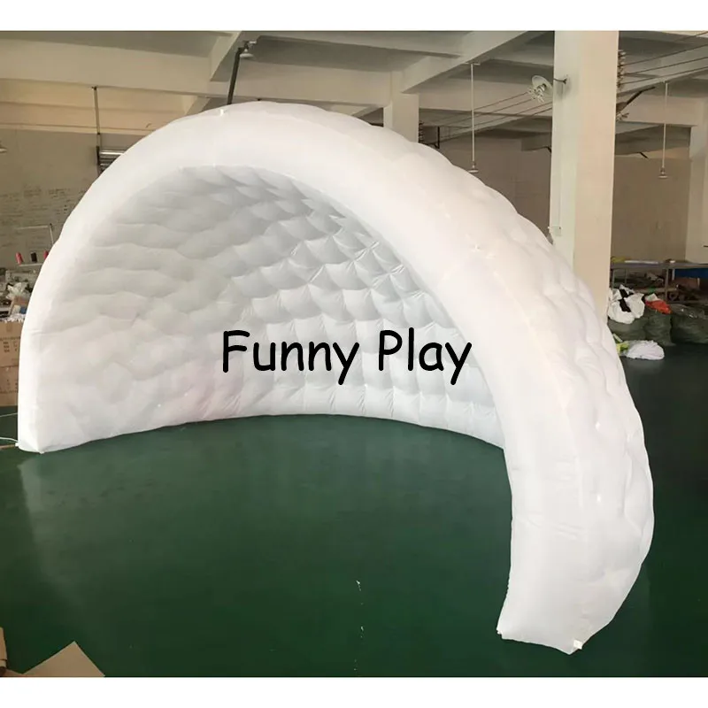 Портативная надувная купольная палатка luna 3 5 м тентаж igloo будочка для