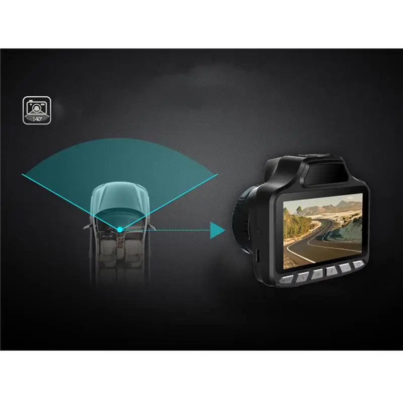 2In1 1080P вождение автомобиля Регистраторы Антирадары мобильный Скорость метр с