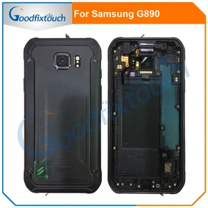 Крышка батарейного отсека для SAMSUNG GALAXY S6 Active G890 G890A SM-G890, задняя крышка батарейного отсека, запасные части