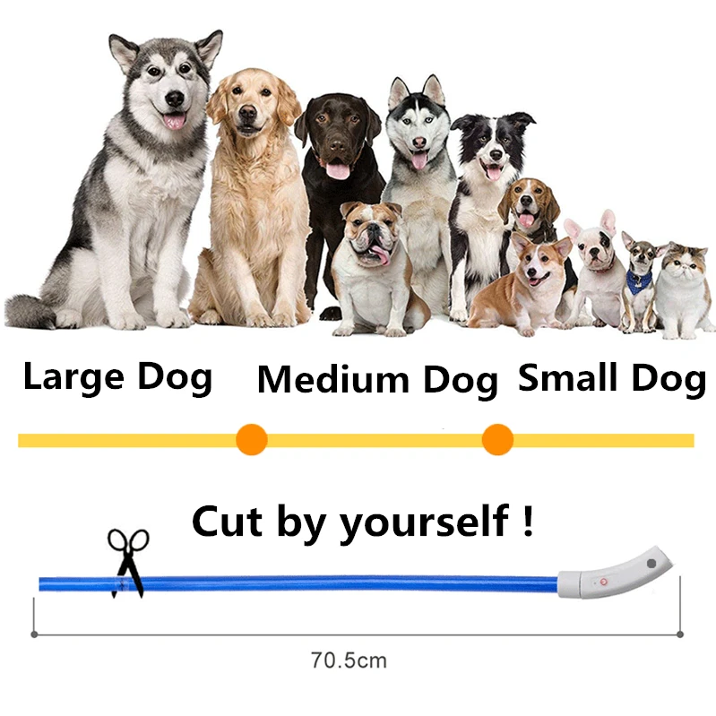 Ошейник для собак и кошек перезаряжаемая светодиодсветодиодный лампочка с USB