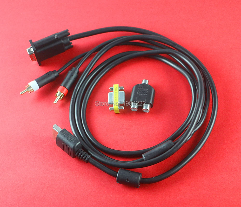 OCGAME оптовая продажа VGA кабель высокого разрешения RCA Звуковой адаптер HD PAL NTSC для