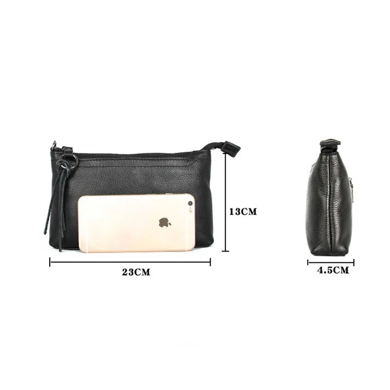 2018 New Pattern Tassel Trim Genuine Leather Lady Single Shoulder Bag women leather large capacity crossbody bags coin purse | Багаж и